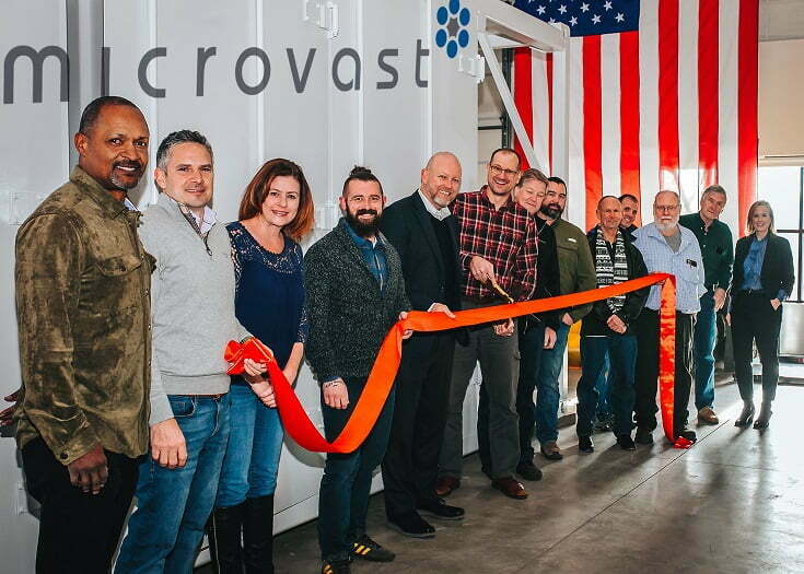 microvast colorado Ribbon cutting indoors 1 Logo 1 probid energy