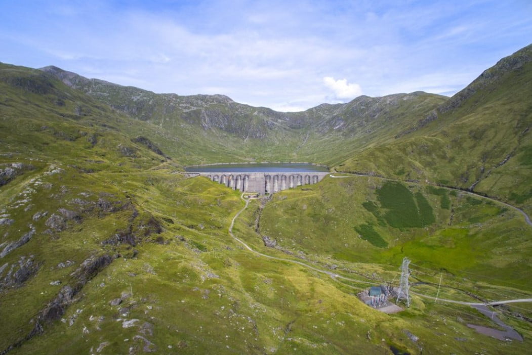Cruachan dam reservoir and substation probid energy