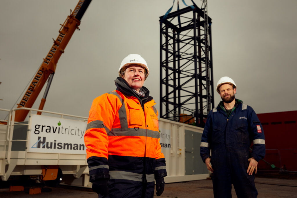 Frances Tierney Engineering Project Manager and Steven Kirk Senior Mechanical Engineer credit Gravitricity 1 1024x683 1 probid energy