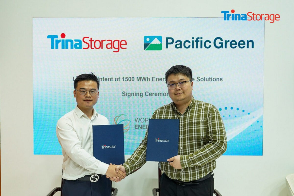 trina storage pacific green wfes 2024 Signing ceremony probid energy