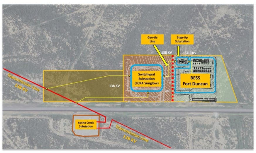 Fort Duncan BESS Layout probid energy